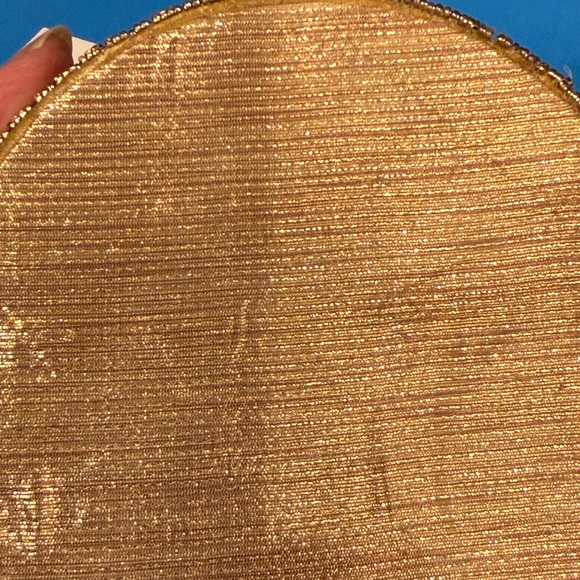 Hand Crafted Gold Beaded Clutch - Picture 11 of 13